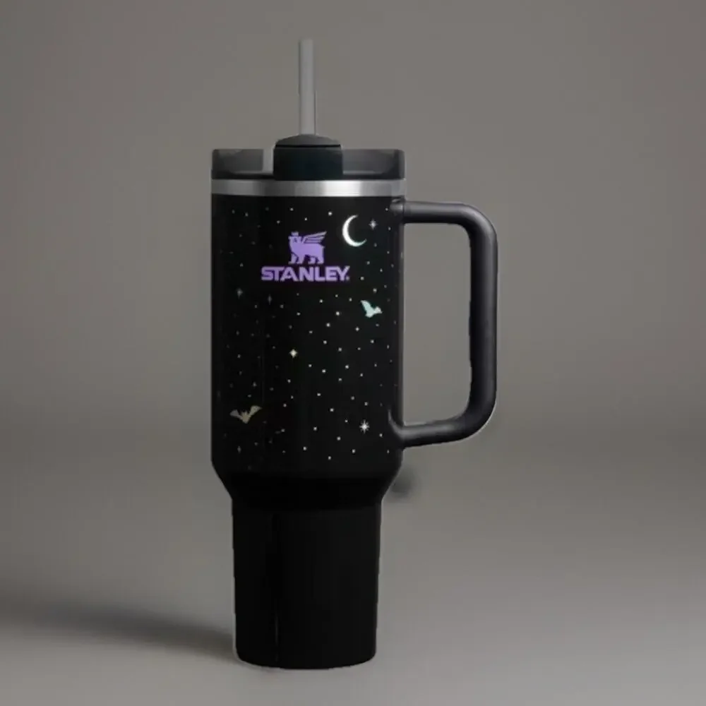 🔥Stanley Halloween 40 oz Stainless Steel H2.0 Flowstate Quencher Tumbler BNWT🔥